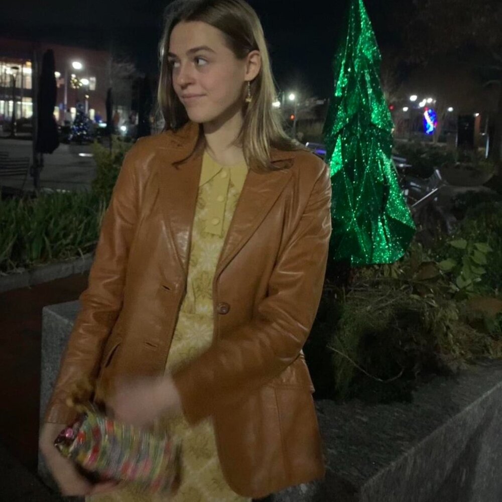 🤎 Vintage Wilsons caramel brown leather jacket. (Final Price)